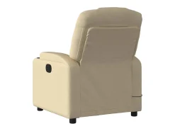 Poltrona| Poltrona de massagens reclinável elétrica tecido SHL344921 Creme