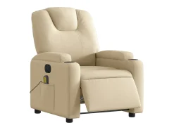 Poltrona| Poltrona de massagens reclinável elétrica tecido SHL344921 Creme