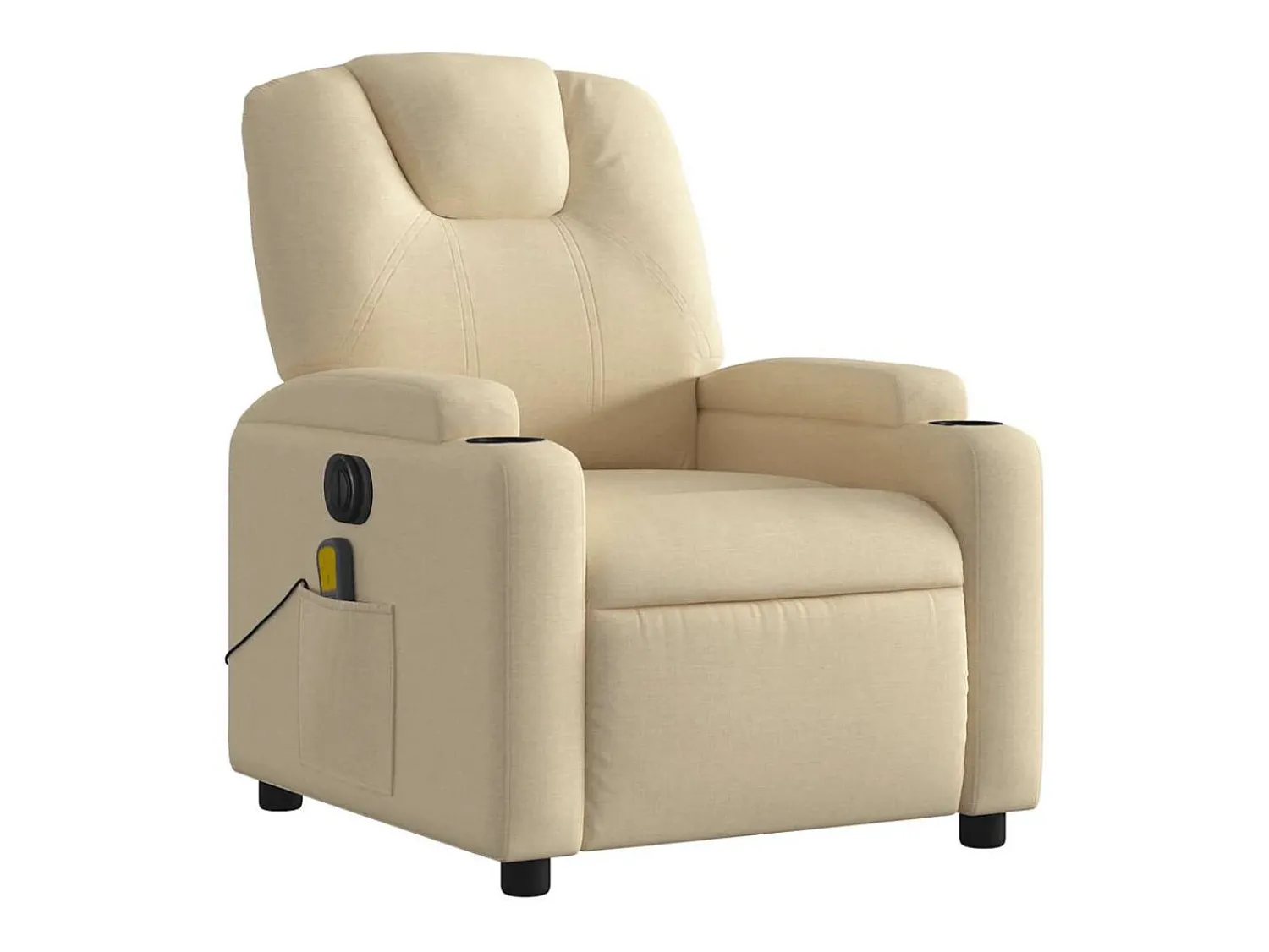 Poltrona| Poltrona de massagens reclinável elétrica tecido SHL344921 Creme