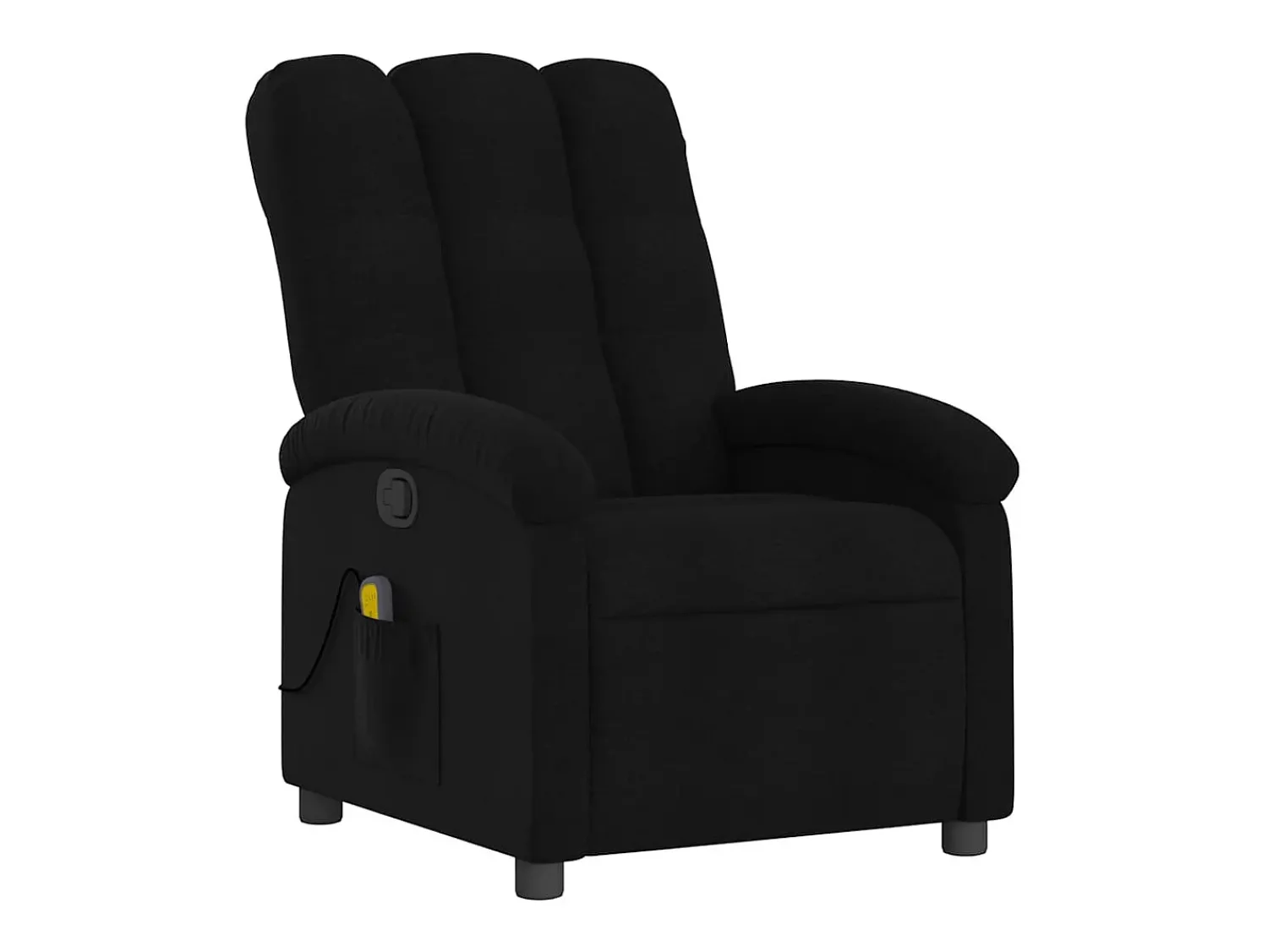 Poltrona|vidaxl Poltrona de massagens reclinável tecido Preto