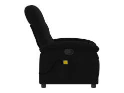 Poltrona|vidaxl Poltrona de massagens reclinável tecido Preto