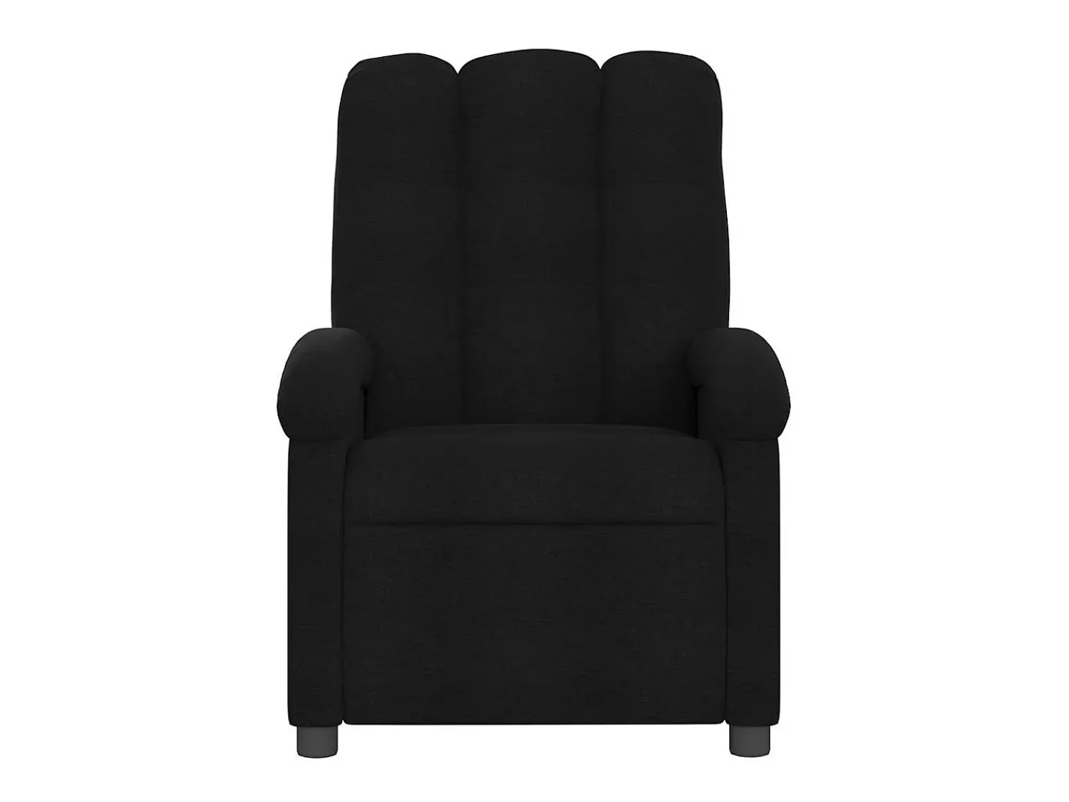 Poltrona|vidaxl Poltrona de massagens reclinável tecido Preto