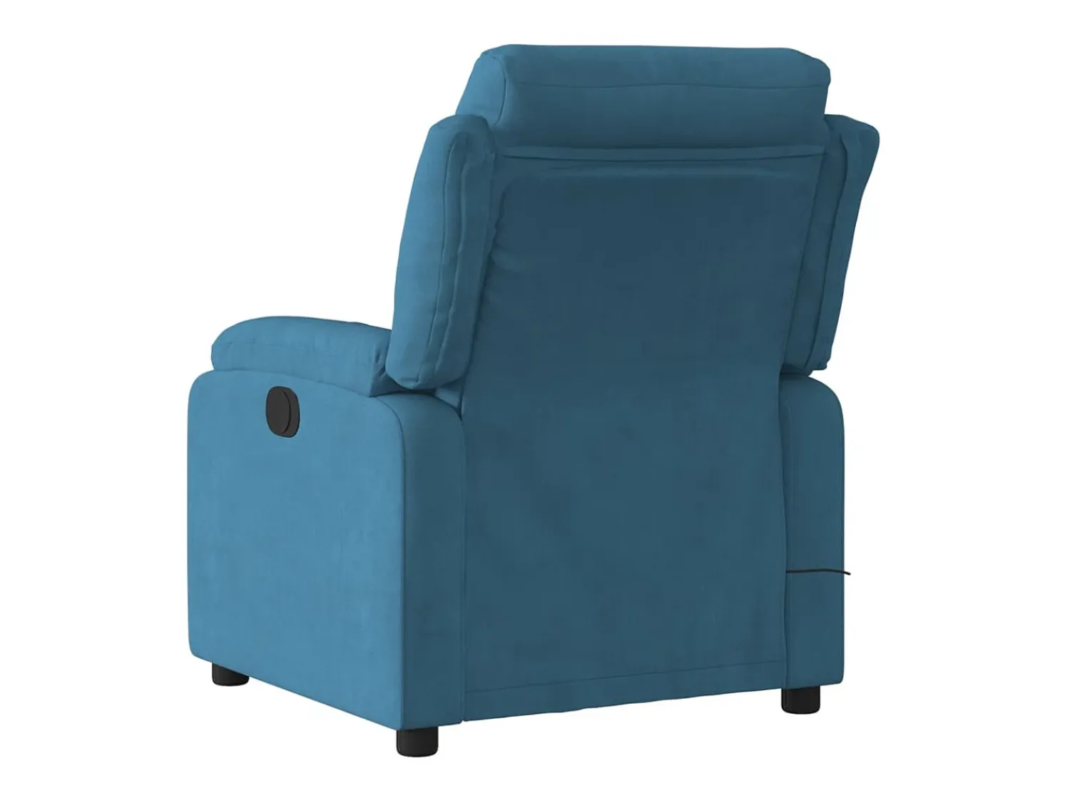 Poltrona* Poltrona de massagens reclinável elétrica veludo SHL81726 Azul