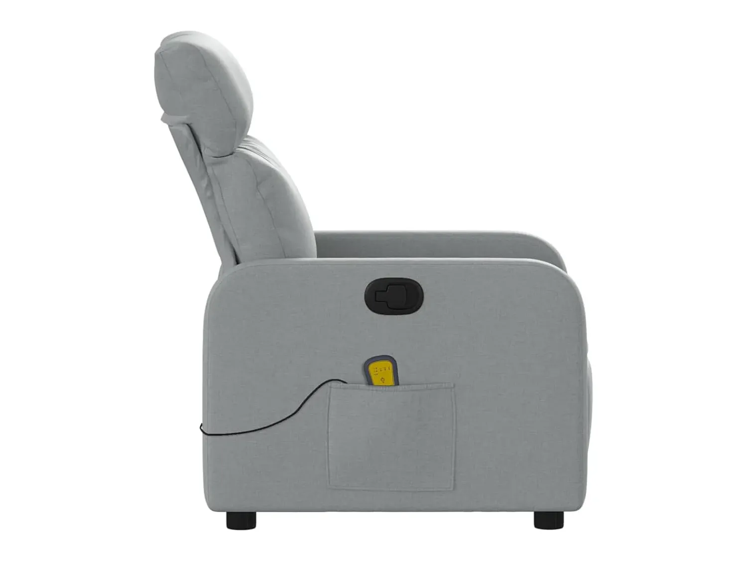 New Poltrona de massagens reclinável tecido -claro SHL708546 Cinzento
