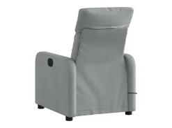 New Poltrona de massagens reclinável tecido -claro SHL708546 Cinzento