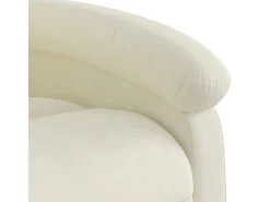Poltrona| Poltrona de massagens reclinável veludo cor SHL738805 Creme