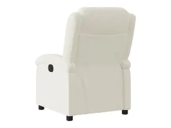 Poltrona| Poltrona de massagens reclinável veludo cor SHL738805 Creme