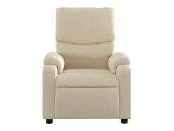 Clearance Poltrona de massagens reclinável elétrica tecido SHL226518 Creme