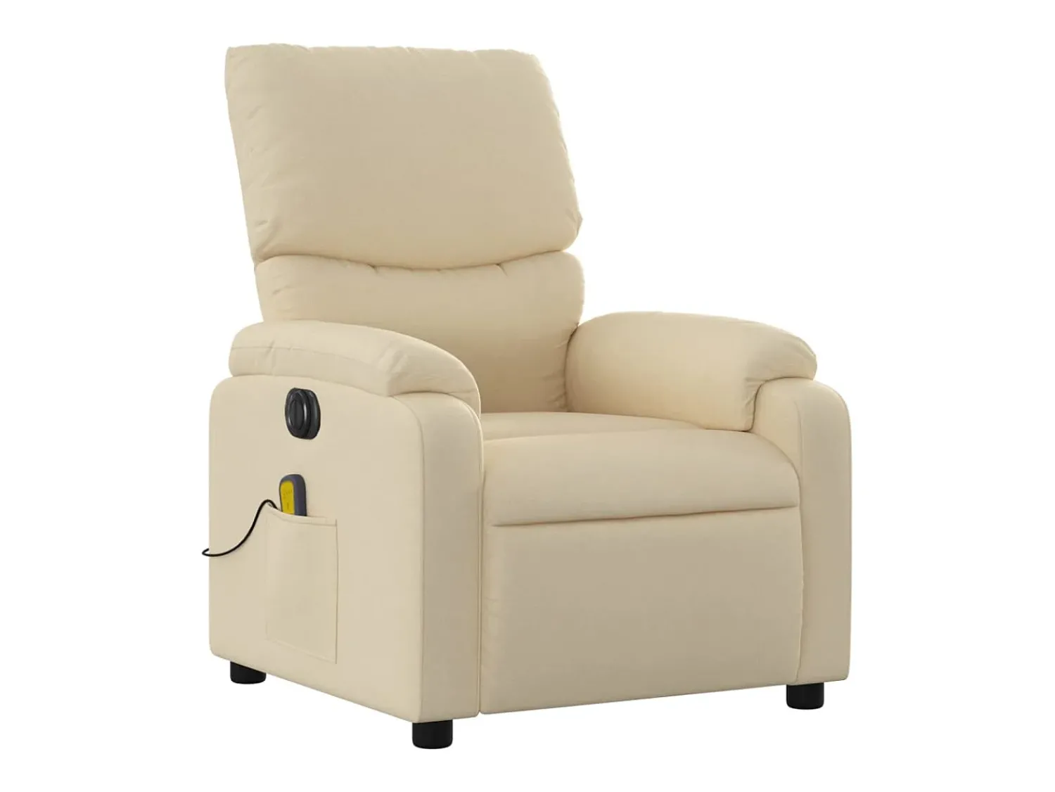 Clearance Poltrona de massagens reclinável elétrica tecido SHL226518 Creme