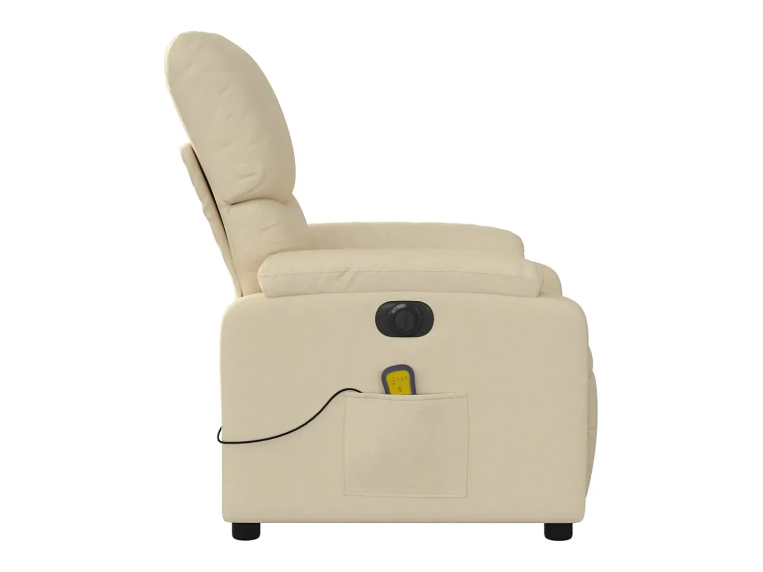 Clearance Poltrona de massagens reclinável elétrica tecido SHL226518 Creme