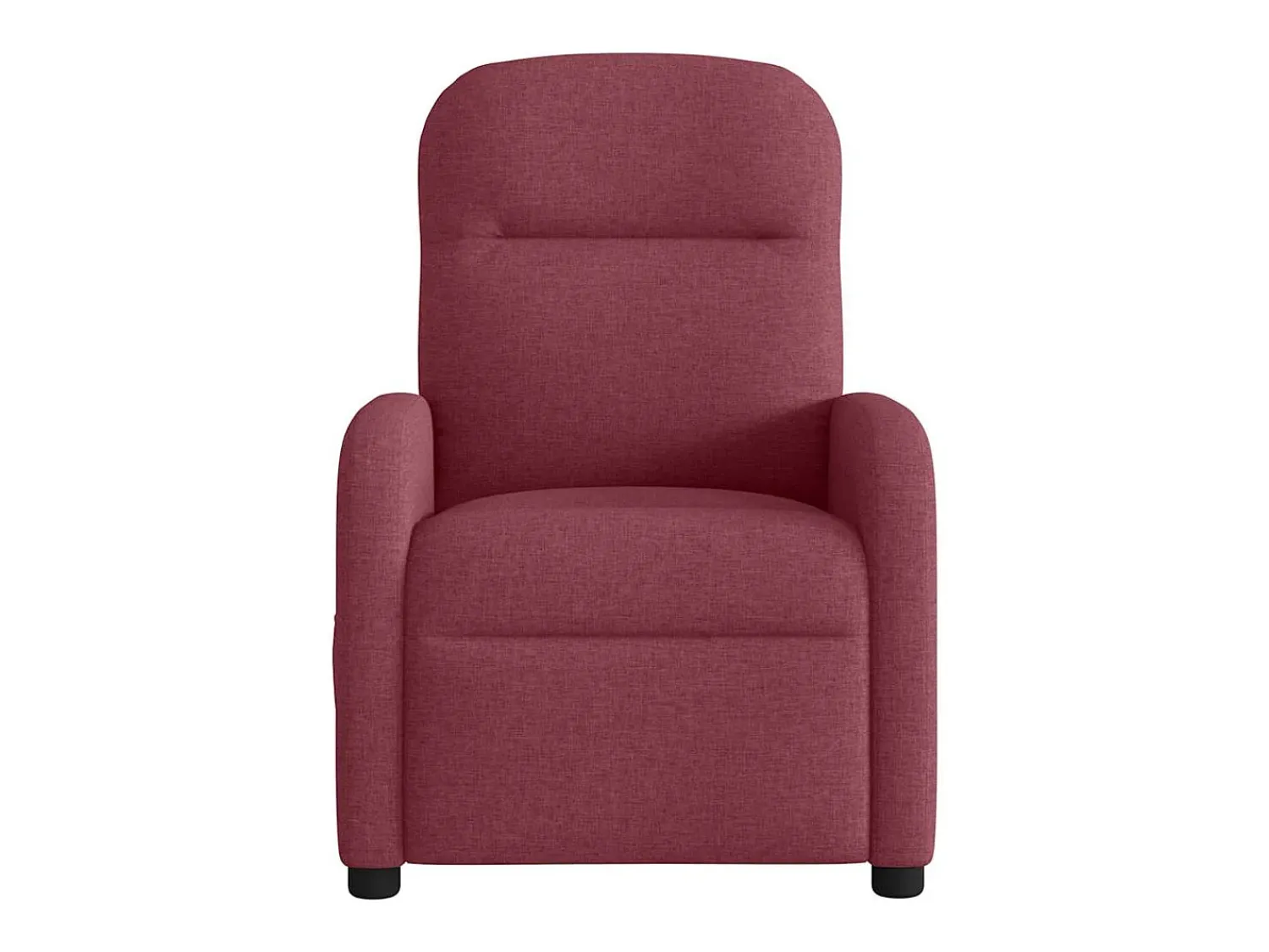 Poltrona de massagens reclinável tecido tinto SHL39008 Vermelho