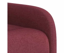 Poltrona de massagens reclinável tecido tinto SHL39008 Vermelho