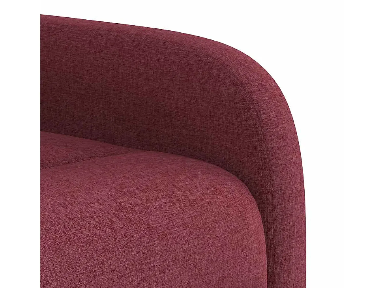 Poltrona de massagens reclinável tecido tinto SHL39008 Vermelho