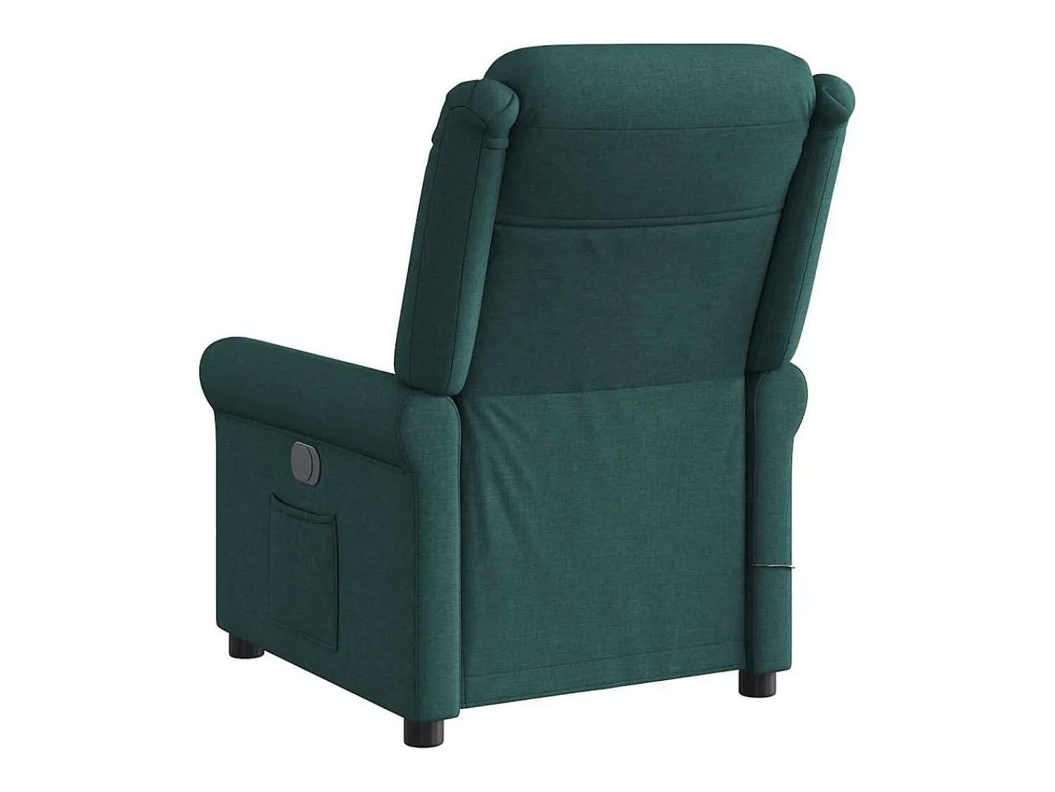 Poltrona de massagens reclinável tecido verde-escuro SHL836467^ Poltrona