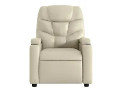 Poltrona de massagens reclinável couro artificial cor SHL30987^ Poltrona