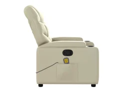 Poltrona de massagens reclinável couro artificial cor SHL30987^ Poltrona