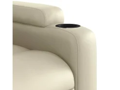 Poltrona de massagens reclinável couro artificial cor SHL30987^ Poltrona
