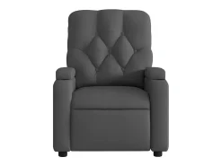 Poltrona de massagens reclinável tecido cinzento-escuro SHL778133^ Poltrona