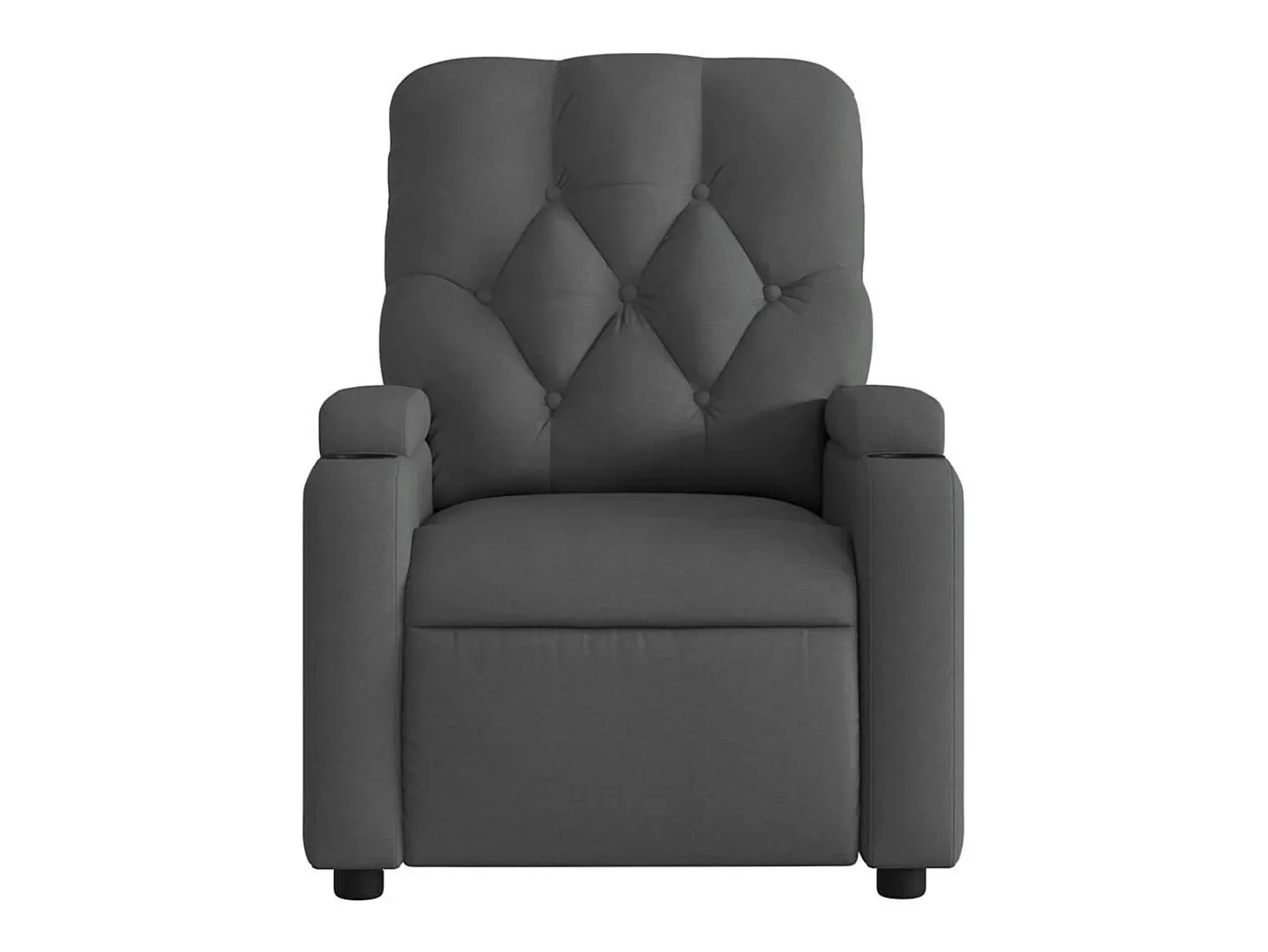 Poltrona de massagens reclinável tecido cinzento-escuro SHL778133^ Poltrona