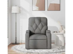 Poltrona de massagens reclinável tecido cinzento-escuro SHL778133^ Poltrona