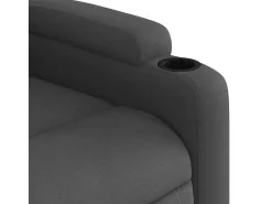 Poltrona de massagens reclinável tecido cinzento-escuro SHL778133^ Poltrona