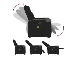 Poltrona de massagens reclinável elevatória tecido SHL292090^ Poltrona