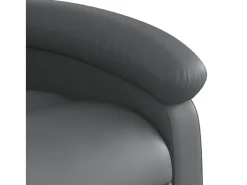 Poltrona* Poltrona de massagens reclinável couro artificial SHL453014 Cinzento