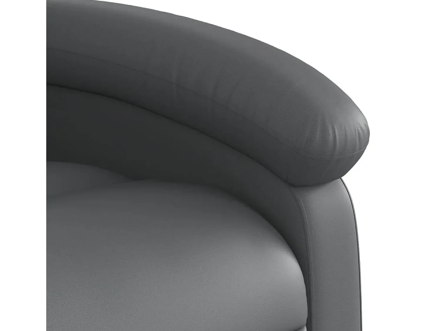 Poltrona* Poltrona de massagens reclinável couro artificial SHL453014 Cinzento