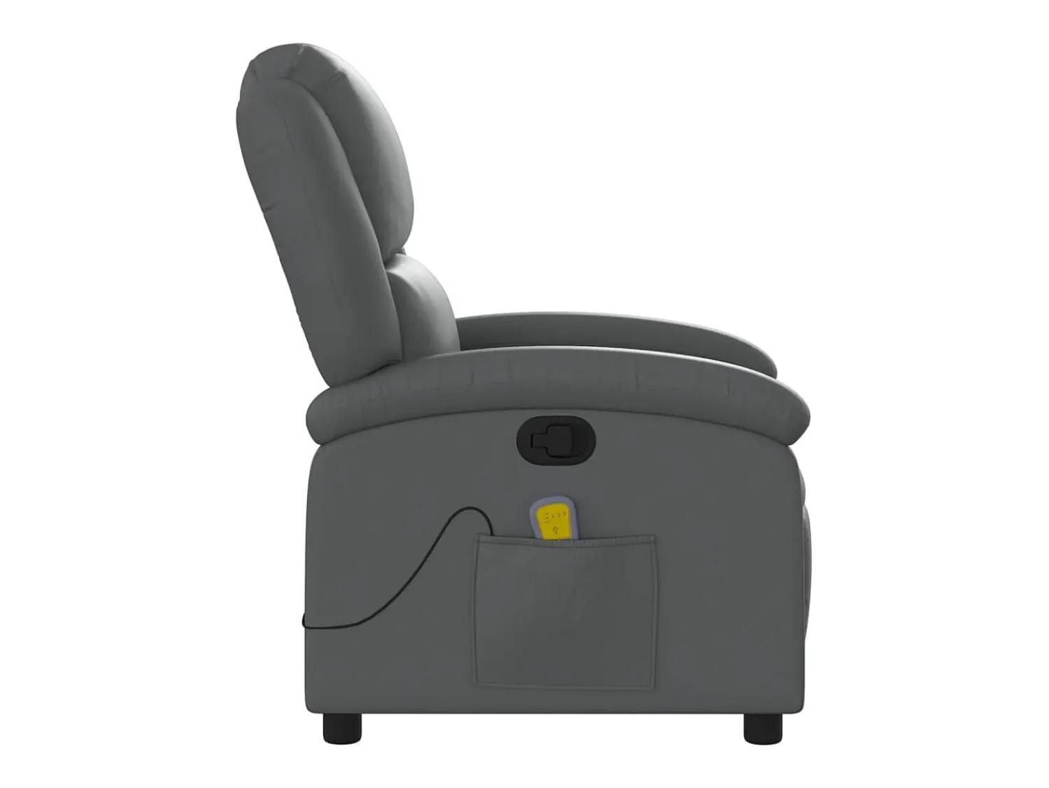 Poltrona* Poltrona de massagens reclinável couro artificial SHL453014 Cinzento