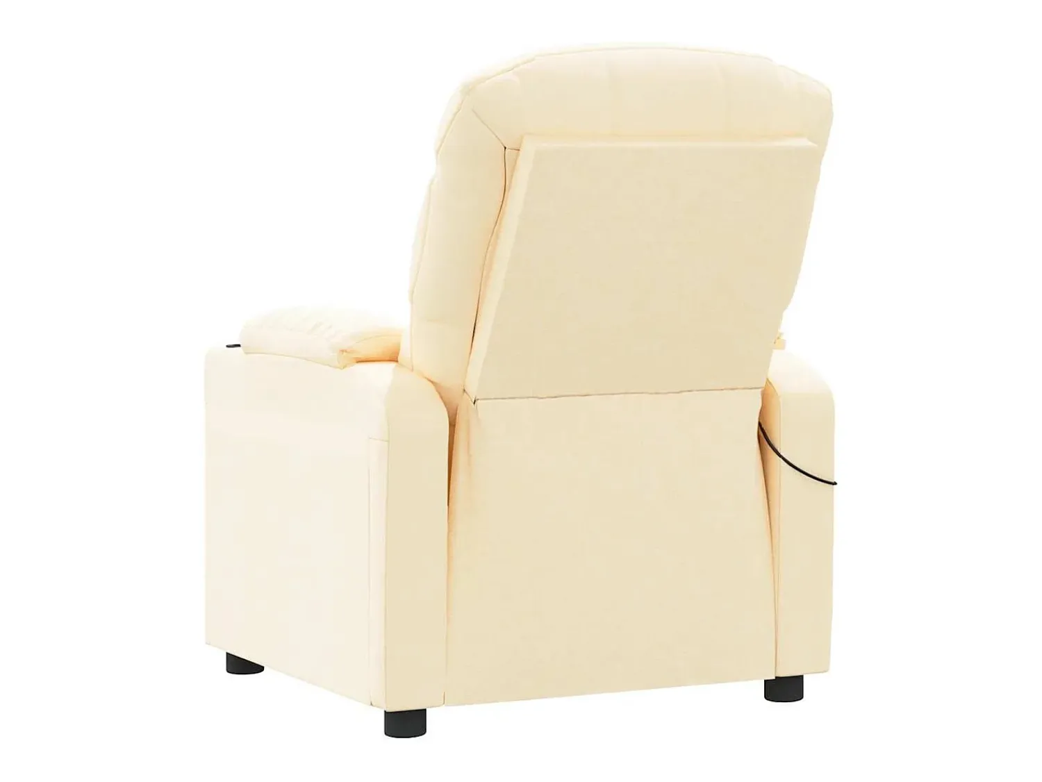 Poltrona|vidaxl Poltrona de massagens tecido cor Creme