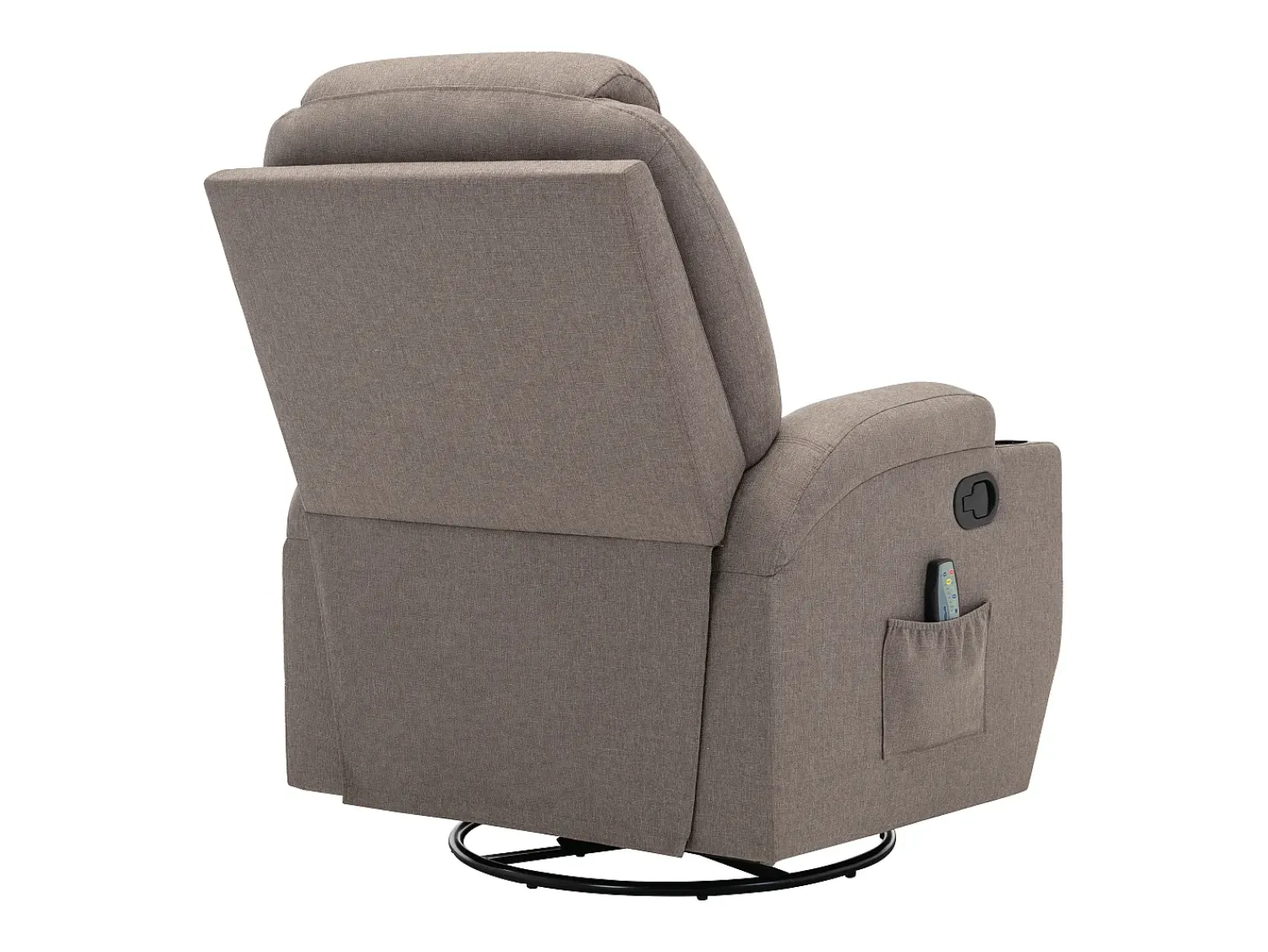 Poltrona|Vente-unique Poltrona de massagens tecido , toques e vibrações - SILVANO Taupe