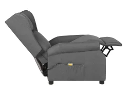 Poltrona|vidaxl Poltrona de massagens tecido -claro Cinzento