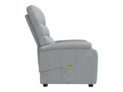 Sale vidaxl Poltrona de massagens tecido -claro Cinzento
