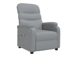 Sale vidaxl Poltrona de massagens tecido -claro Cinzento