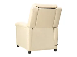 vidaxl Poltrona de massagens tecido cor^ Poltrona