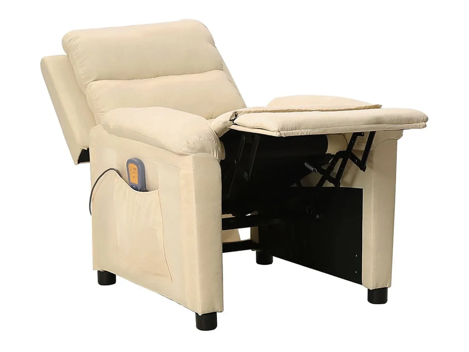 vidaxl Poltrona de massagens tecido cor^ Poltrona