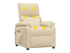 vidaxl Poltrona de massagens tecido cor^ Poltrona