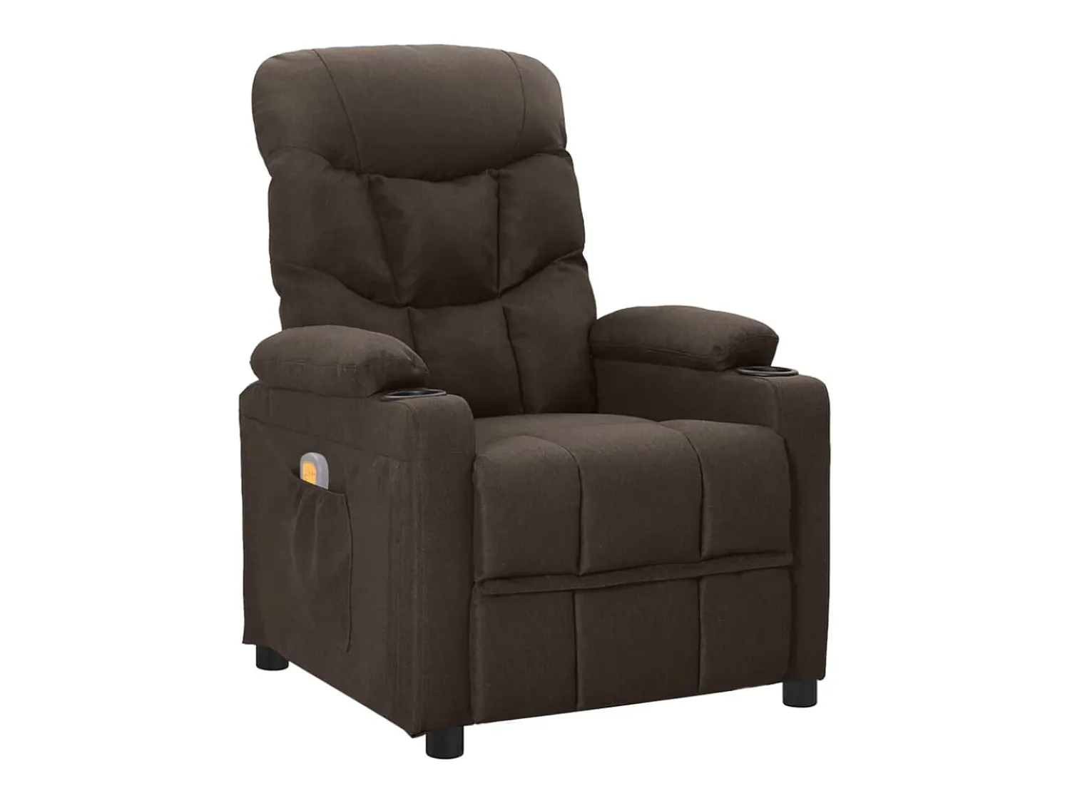 vidaxl Poltrona de massagens tecido -escuro^ Poltrona