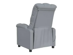 Poltrona*vidaxl Poltrona de massagens tecido -claro Cinzento