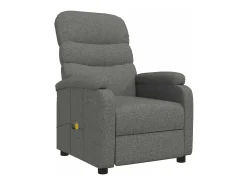 Best vidaxl Poltrona de massagens tecido -escuro Cinzento
