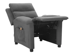 vidaxl Poltrona de massagens tecido -claro^ Poltrona