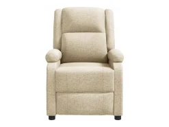Poltrona*vidaxl Poltrona de massagens tecido cor Creme