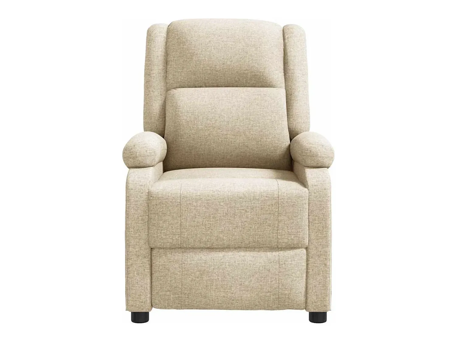 Poltrona*vidaxl Poltrona de massagens tecido cor Creme