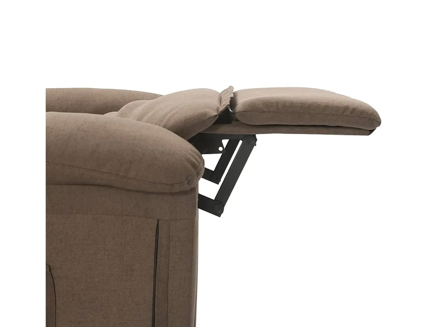 Clearance vidaxl Poltrona de massagens tecido cinza-acastanhado Taupe