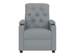 Poltrona*vidaxl Poltrona de massagens tecido -claro Cinzento