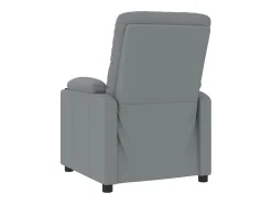 Poltrona*vidaxl Poltrona de massagens tecido -claro Cinzento
