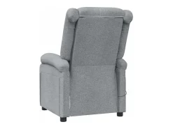 Poltrona*vidaxl Poltrona de massagens tecido -claro Cinzento
