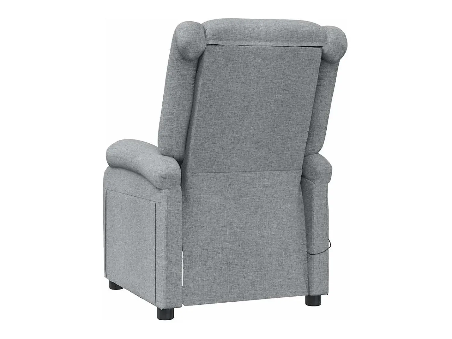 Poltrona*vidaxl Poltrona de massagens tecido -claro Cinzento
