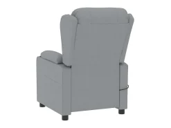 Poltrona|vidaxl Poltrona de massagens tecido -claro Cinzento