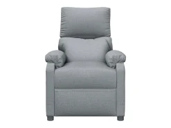 Poltrona*vidaxl Poltrona de massagens tecido -claro Cinzento